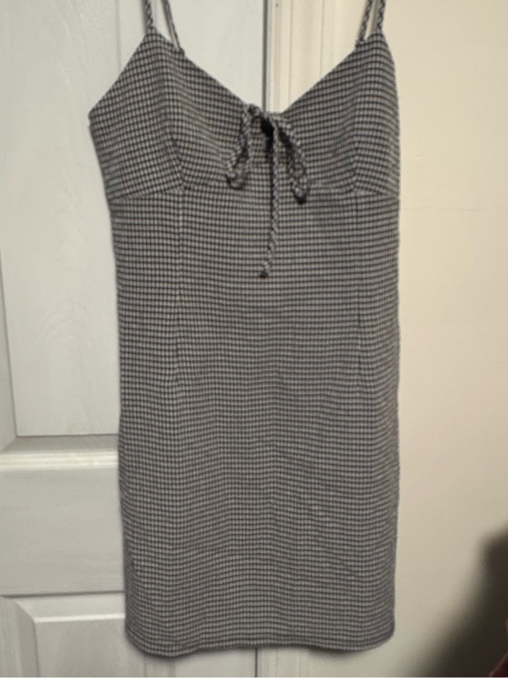 Forever 21 Gingham Tie-Front Cami Dress